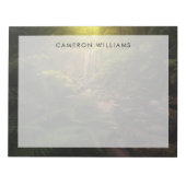 Wälder | Sonnenlicht Highlights Wasserfall Notizblock (Vorderseite)