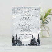 Wälder, Strandleuchten, Aquarellfarben Einladung (Stehend Vorderseite)