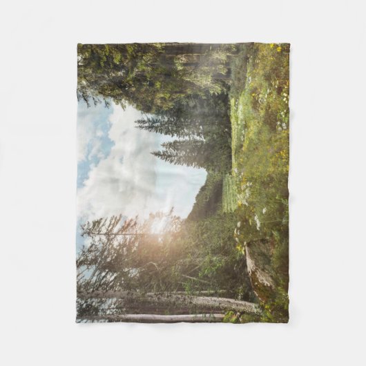 Wälder | Sun Peeking Thru Fleecedecke (Vorderseite)
