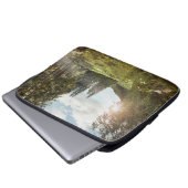 Wälder | Sun Peeking Thru Laptopschutzhülle (Vorne Knopf)