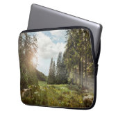 Wälder | Sun Peeking Thru Laptopschutzhülle (Vorderseite Links)