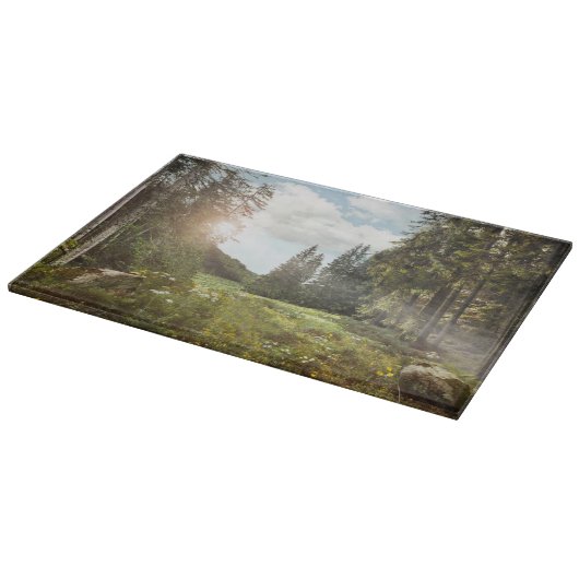 Wälder | Sun Peeking Thru Schneidebrett (Ecke)