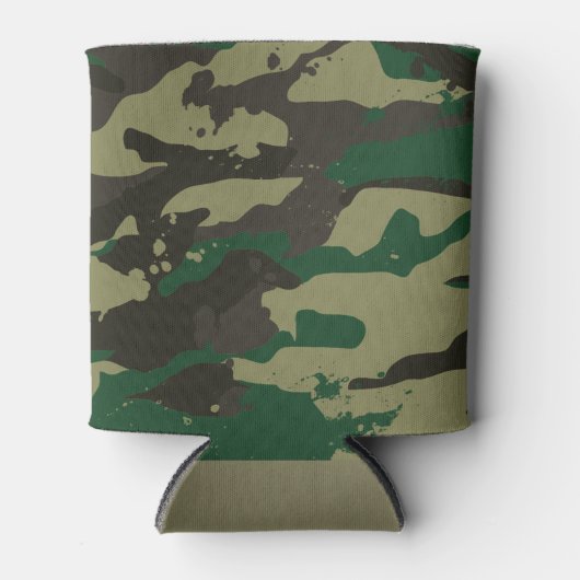 Wälder-Tarnung Dosenkühler (Vorderseite)