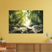 Wälder | Tropischer Dschungelwald Leinwanddruck (Insitu (Wohnzimmer))