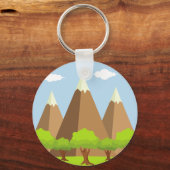 Wälder und Bergspitzen Schlüsselanhänger (Rückseite)