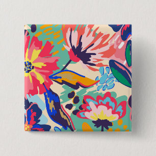 Wälder und Rose Button