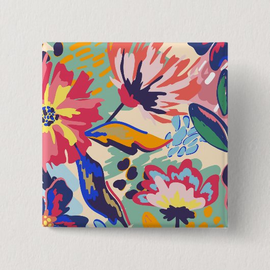 Wälder und Rose Button (Vorderseite)