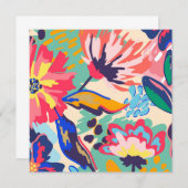 Wälder und Rose Einladung (Vorne/Hinten)