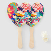 Wälder und Rose Fächer (Vorne und Hinten)