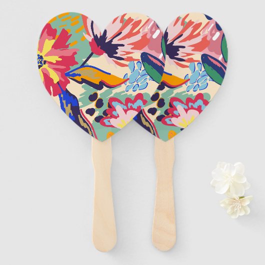 Wälder und Rose Fächer (Vorne und Hinten)