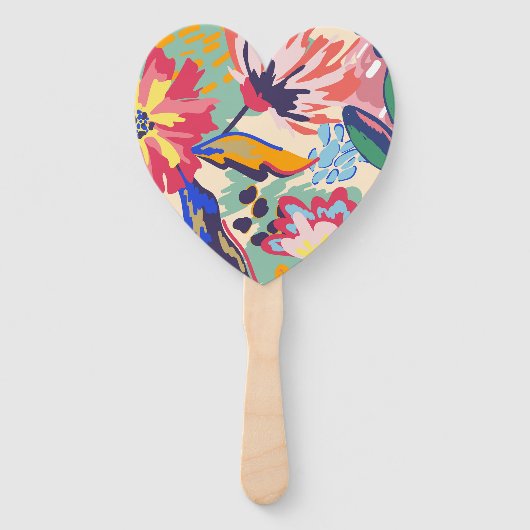 Wälder und Rose Fächer (Vorderseite)