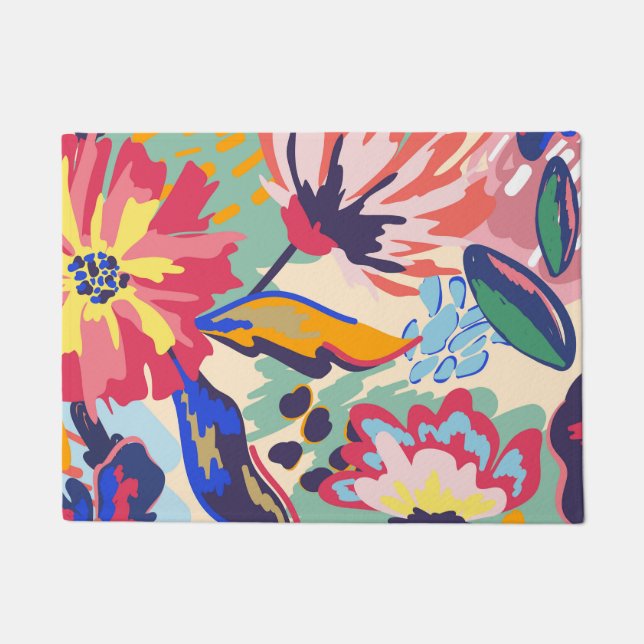 Wälder und Rose Fußmatte (Vorderseite)