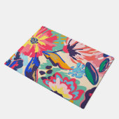 Wälder und Rose Fußmatte (Schrägansicht)