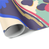 Wälder und Rose Geschenkpapier (Rolleneckpunkt)