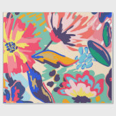 Wälder und Rose Geschenkpapier (Flach)