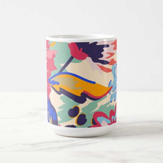 Wälder und Rose Kaffeetasse (Mittel)