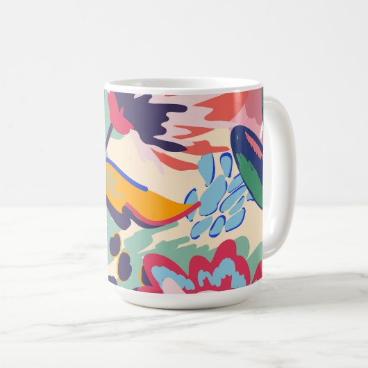 Wälder und Rose Kaffeetasse (VorderseiteRechts)