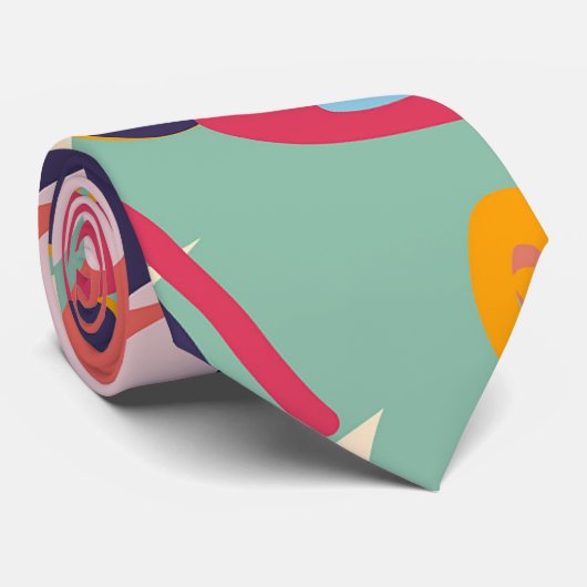 Wälder und Rose Krawatte (Gerollt)