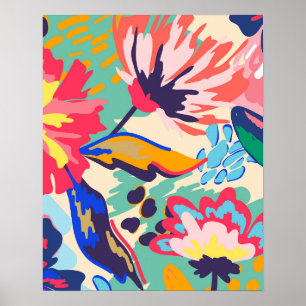 Wälder und Rose Poster