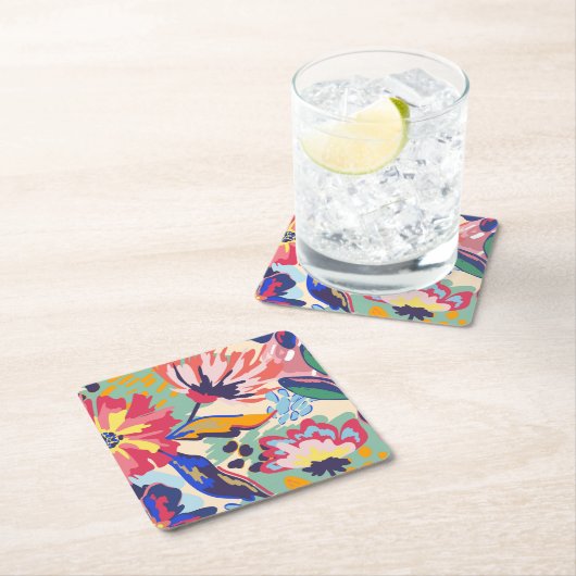 Wälder und Rose Rechteckiger Pappuntersetzer (Vor Ort)