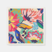 Wälder und Rose Serviette (Vorderseite)