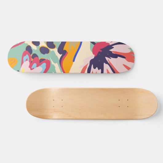 Wälder und Rose Skateboard (Horizontal)