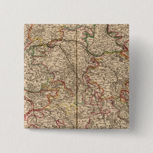 Wälder und Siedlungen in Frankreich Button (Vorderseite)