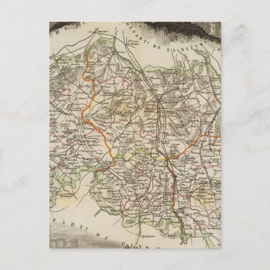 Wälder und Stadtgrenzen Postkarte (Vorderseite)