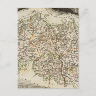 Wälder und Stadtgrenzen Postkarte