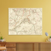 Wälder und Straßen Frankreichs Leinwanddruck (Insitu (Wohnzimmer))