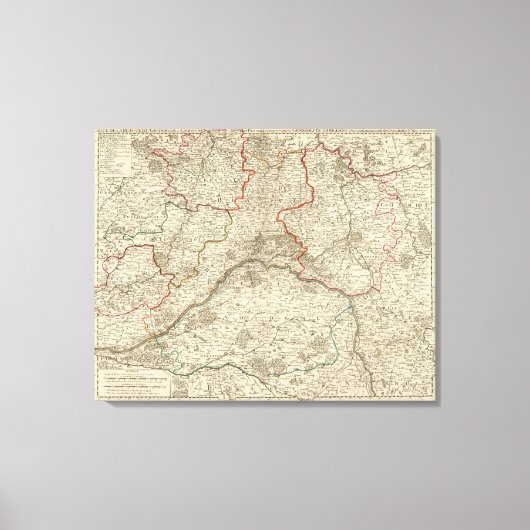 Wälder und Straßen Frankreichs Leinwanddruck (Vorderseite)