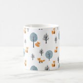 Wälder: Vintager weißer Hintergrund Kaffeetasse (Mittel)