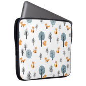 Wälder: Vintager weißer Hintergrund Laptopschutzhülle (Vorne Rechts)