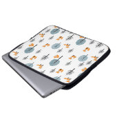 Wälder: Vintager weißer Hintergrund Laptopschutzhülle (Vorne Knopf)