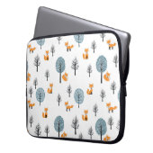 Wälder: Vintager weißer Hintergrund Laptopschutzhülle (Vorderseite Links)