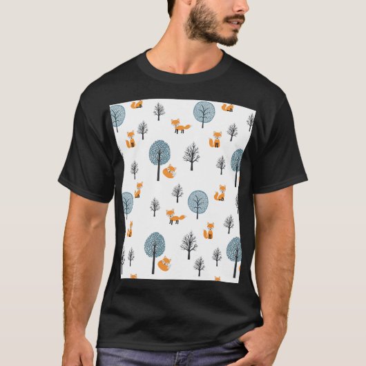 Wälder: Vintager weißer Hintergrund T-Shirt (Vorderseite)