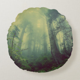 Wälder von unten rundes kissen