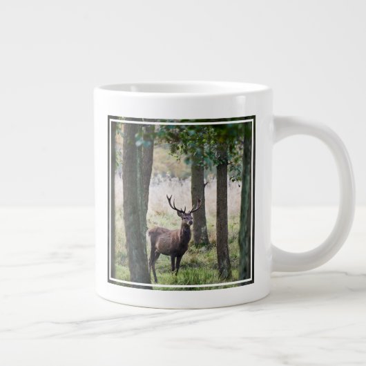 Wälder | Wälder und Rotwild Jumbo-Tasse (Rechts)
