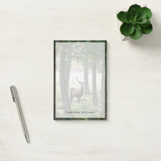 Wälder | Wälder und Rotwild Post-it Klebezettel (Büro)
