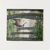 Wälder | Wälder und Rotwild Wandteppich (Vorderseite (Horizontal))