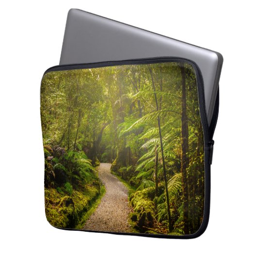 Wälder | Waldwanderweg Laptopschutzhülle (Vorderseite Links)