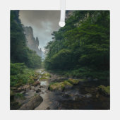 Wälder | Zhangjiajajie National Forest Park Ornament Aus Glas (Rückseite)