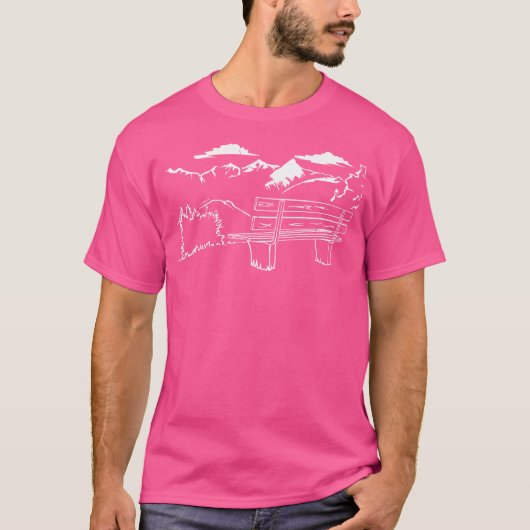 Walderberg Natur im Freien - Wanderwanderweg Wand T-Shirt (Vorderseite)