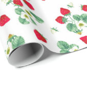 Walderdbeere Geschenkpapier (Rolleneckpunkt)