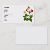 Walderdbeere-Visitenkarte Visitenkarte (Vorne/Hinten)