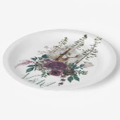 Walderwald mit Hirsch Pappteller (Schrägansicht)