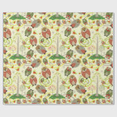 Waldeulen-Muster-Packpapier Geschenkpapier (Flach)