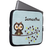 Waldeulen-Waldschrei-Nachtschützender Fall Laptopschutzhülle (Vorne Rechts)