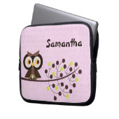 Waldeulen-Waldschrei-Nachtschützender Fall Laptopschutzhülle (Vorderseite Links)