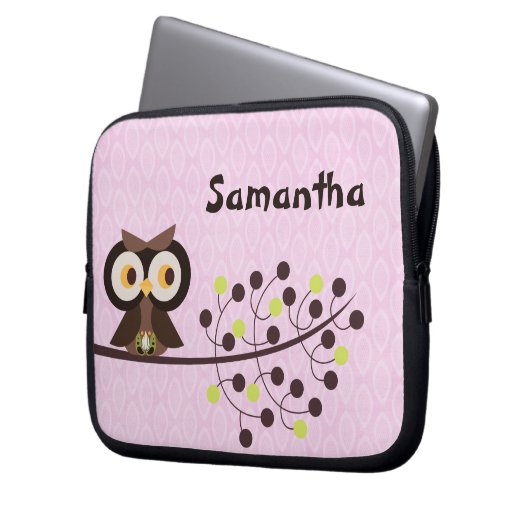 Waldeulen-Waldschrei-Nachtschützender Fall Laptopschutzhülle (Vorderseite Links)